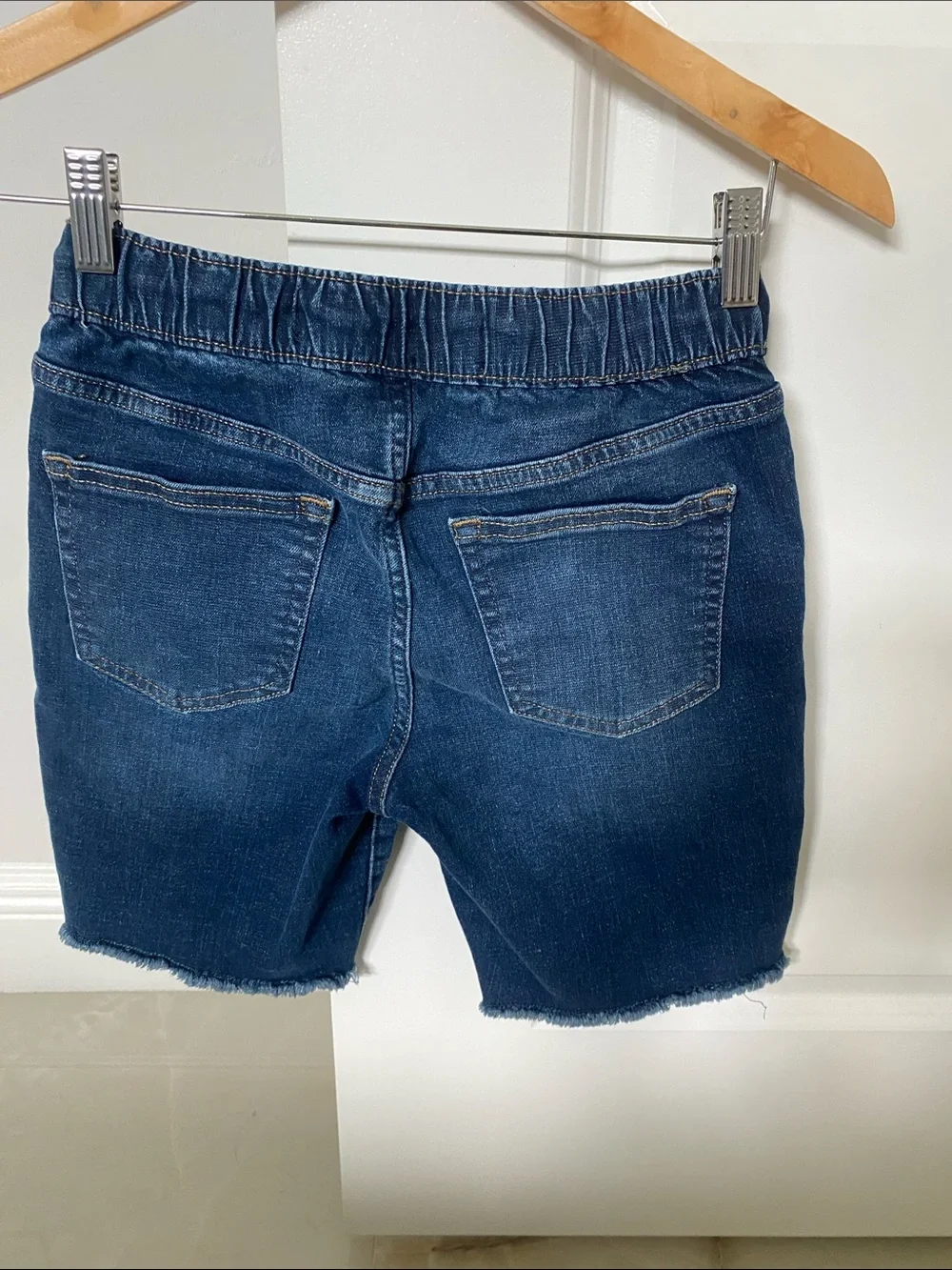 Old Navy Dark Blue Denim Pull-On Shorts
